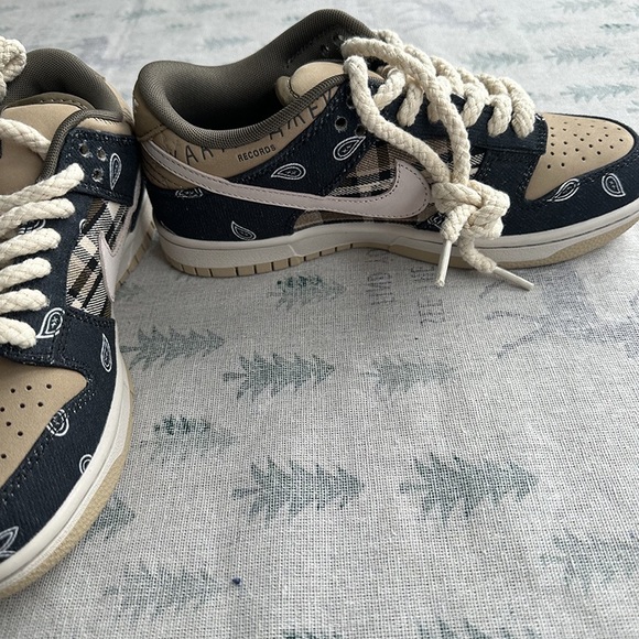 Nike SB new thick cotton woven twisted rope thick laces low-top sneakers - Picture 4 of 7